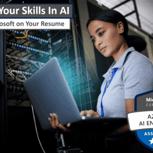 Pass the exam and put this badge on your resume! Microsoft Certified: Azure AI Engineer Associate