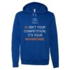 SAVAGEAI.com Sweatshirt Royal Blue Sweatshirt with SAVAGEAI.com logo and the tagline "AI ISN'T YOUR COMPETITION, IT'S YOUR ADVANTAGE." The words "AI" and "ADVANTAGE" are highlighted.